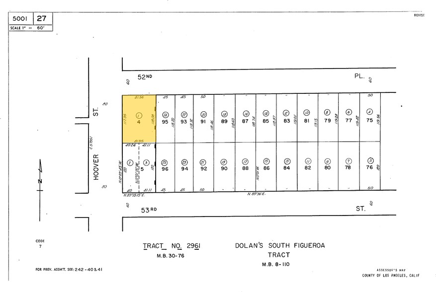 5252 S Hoover St, Los Angeles, CA à louer - Plan cadastral - Image 2 de 24