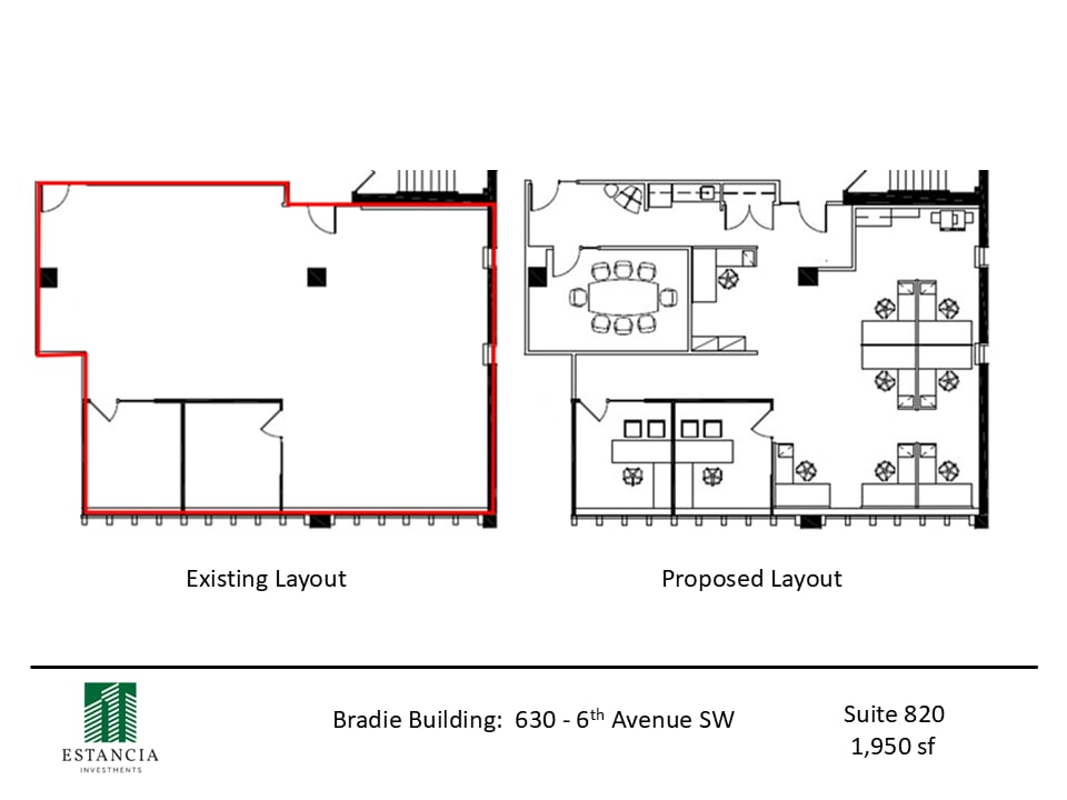 630 6th Ave SW, Calgary, AB for lease Floor Plan- Image 1 of 3
