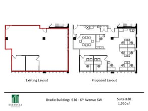 630 6th Ave SW, Calgary, AB for lease Floor Plan- Image 1 of 3
