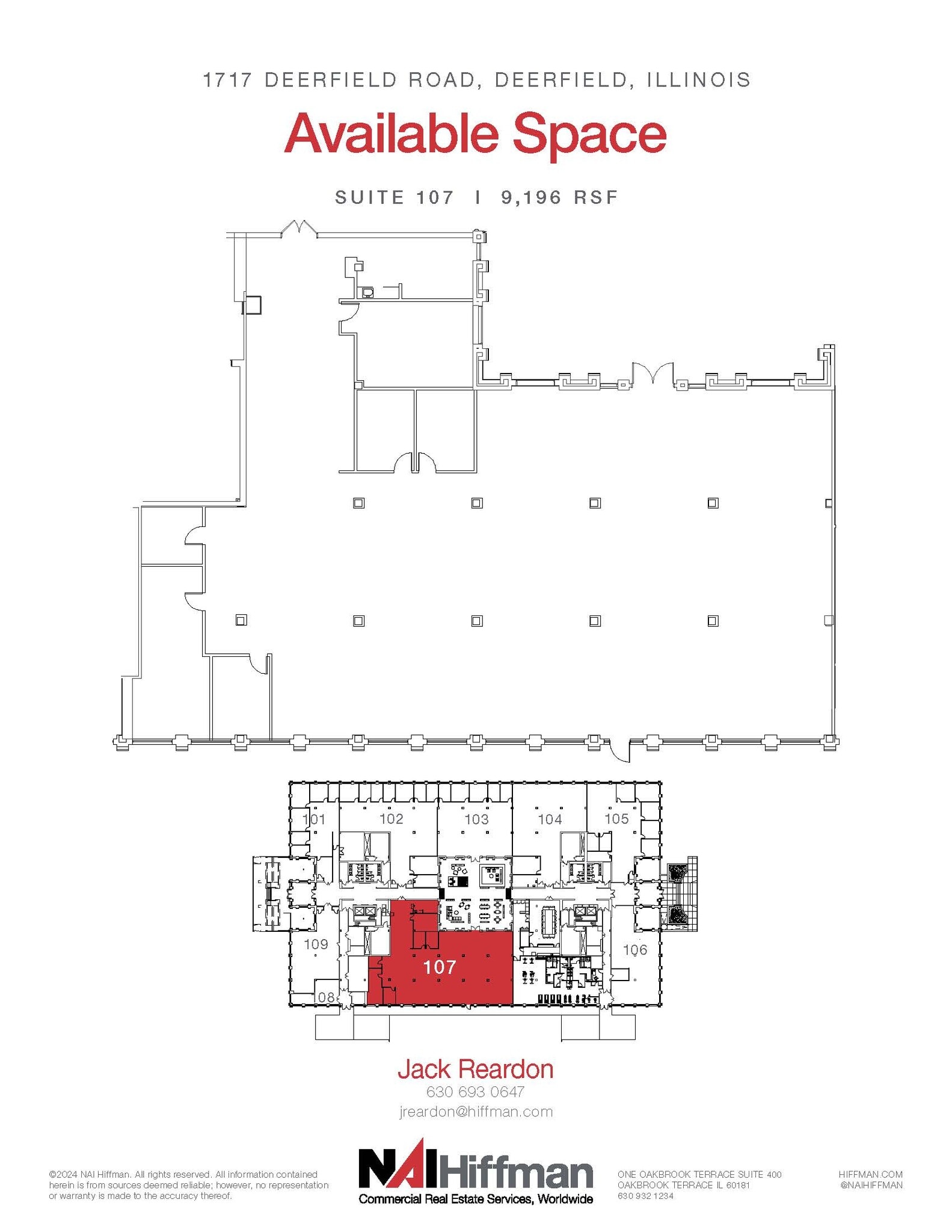 1717 Deerfield Rd, Deerfield, IL for lease Floor Plan- Image 1 of 2