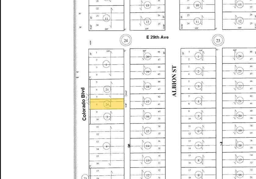 2864-2866 N Colorado Blvd, Denver, CO for sale - Plat Map - Image 3 of 3