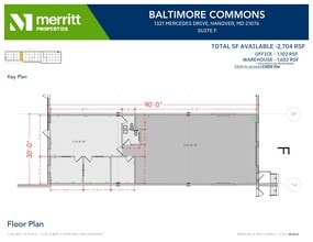 7455 New Ridge Rd, Hanover, MD for lease Floor Plan- Image 1 of 1