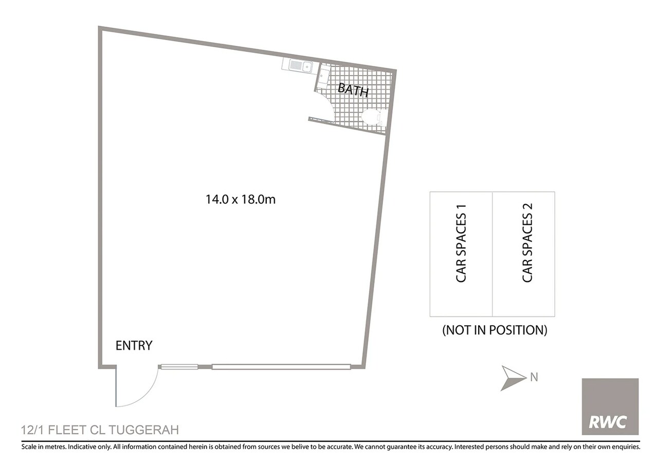 1 Fleet Cl, Tuggerah, NSW 2259 - Unit 12 -  - Floor Plan - Image 1 of 4