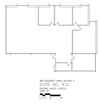 800 Roosevelt Rd, Glen Ellyn, IL à louer Plan d’étage- Image 1 de 1