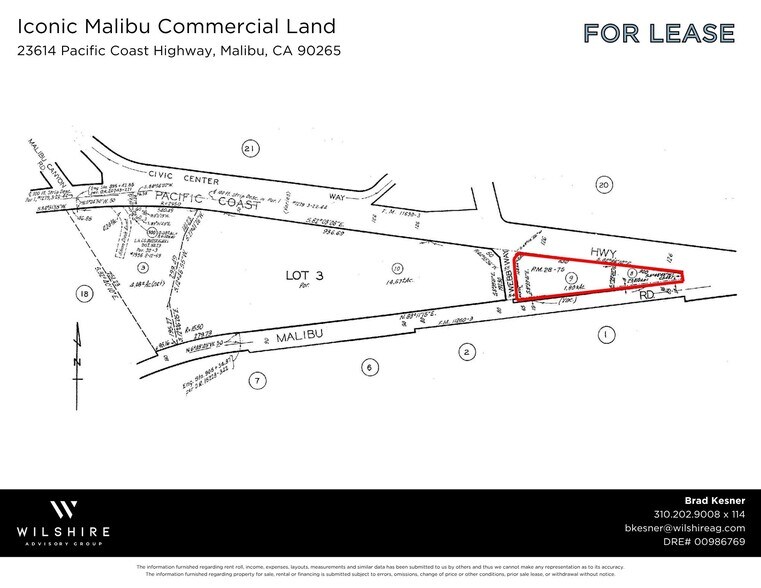 23614 Pacific Coast Hwy, Malibu, CA à louer - Plan cadastral - Image 2 de 2