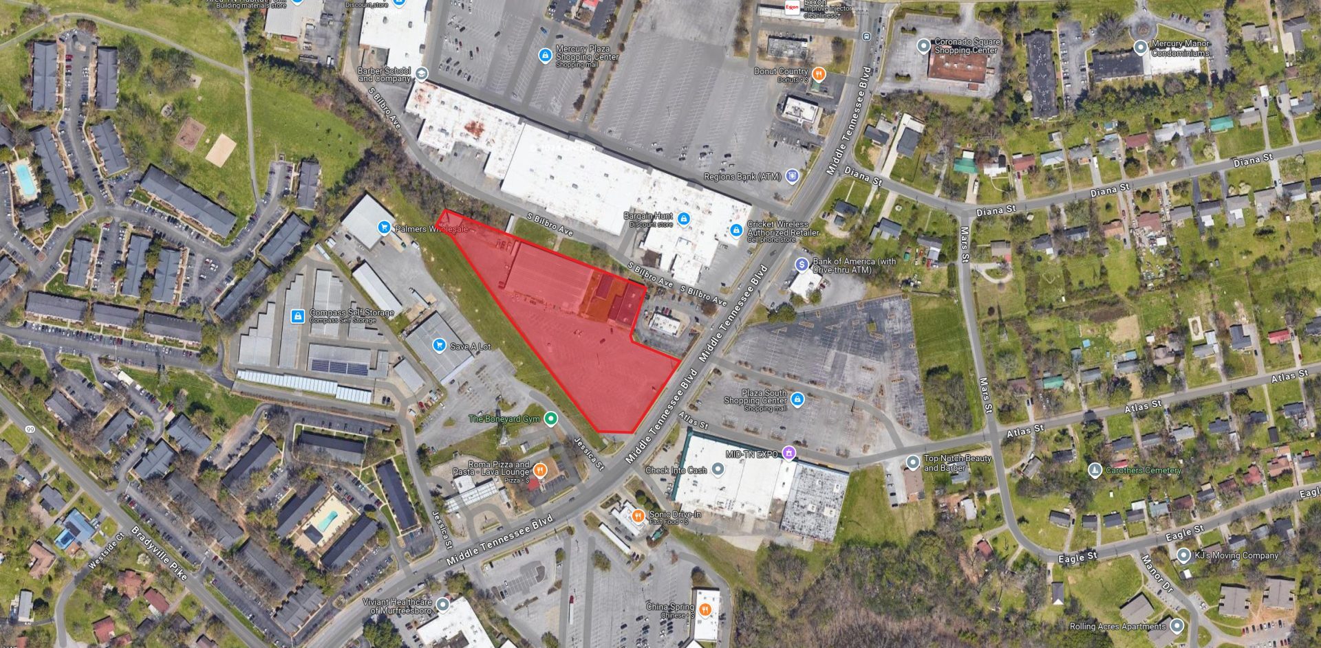 1645-1647 Middle Tennessee Blvd, Murfreesboro, TN à louer Photo du bâtiment- Image 1 de 10
