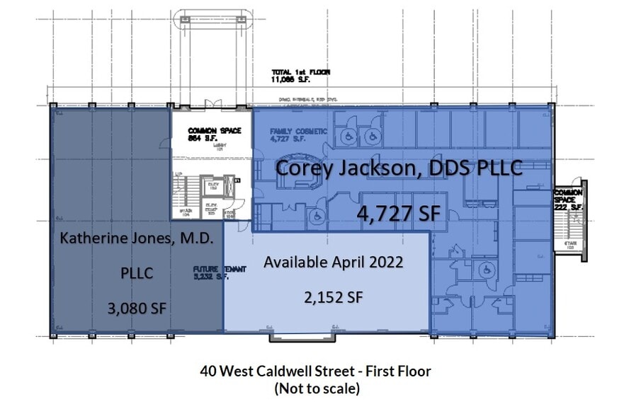 40 W Caldwell St, Mount Juliet, TN for lease - Floor Plan - Image 2 of 8