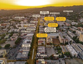 6751-6757 Hollywood Blvd, Los Angeles, CA - Aérien  Vue de la carte - Image1