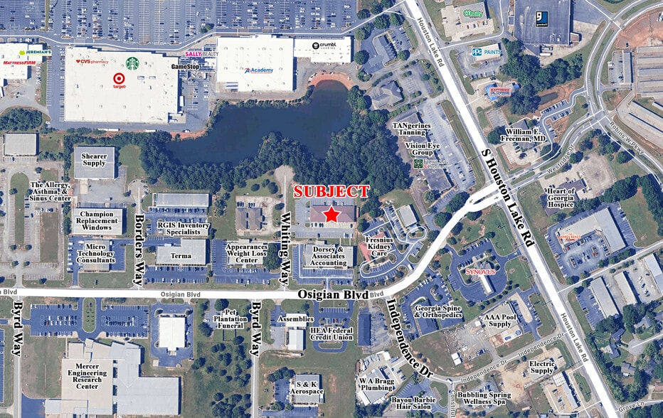 104 Whiting Way, Warner Robins, GA for lease - Aerial - Image 3 of 4