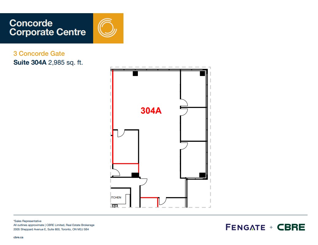 3 Concorde Gate, Toronto, ON for lease Floor Plan- Image 1 of 1