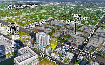 3630 NE 1st Ct, Miami, FL - AÉRIEN Vue de la carte - Image1