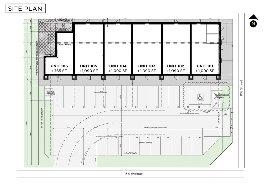 10800 134 NW ave, Edmonton, AB for lease - Site Plan - Image 2 of 2