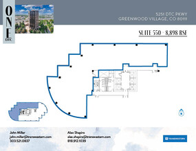 5251 Dtc Pky, Greenwood Village, CO à louer Plan d’étage- Image 1 de 1