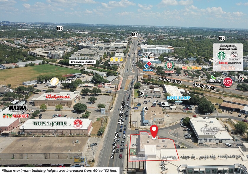 6719 N Lamar Blvd, Austin, TX à vendre - Aérien - Image 2 de 4