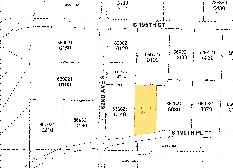 6324 S 199th Pl, Kent, WA à louer - Plan cadastral - Image 3 de 7