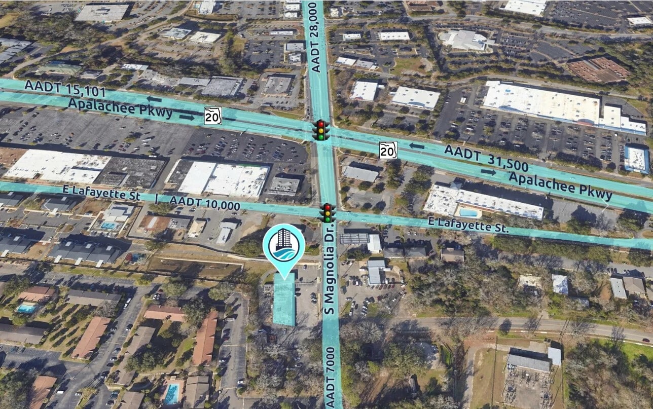 1014-1024 S Magnolia Dr, Tallahassee, FL for lease Aerial- Image 1 of 5