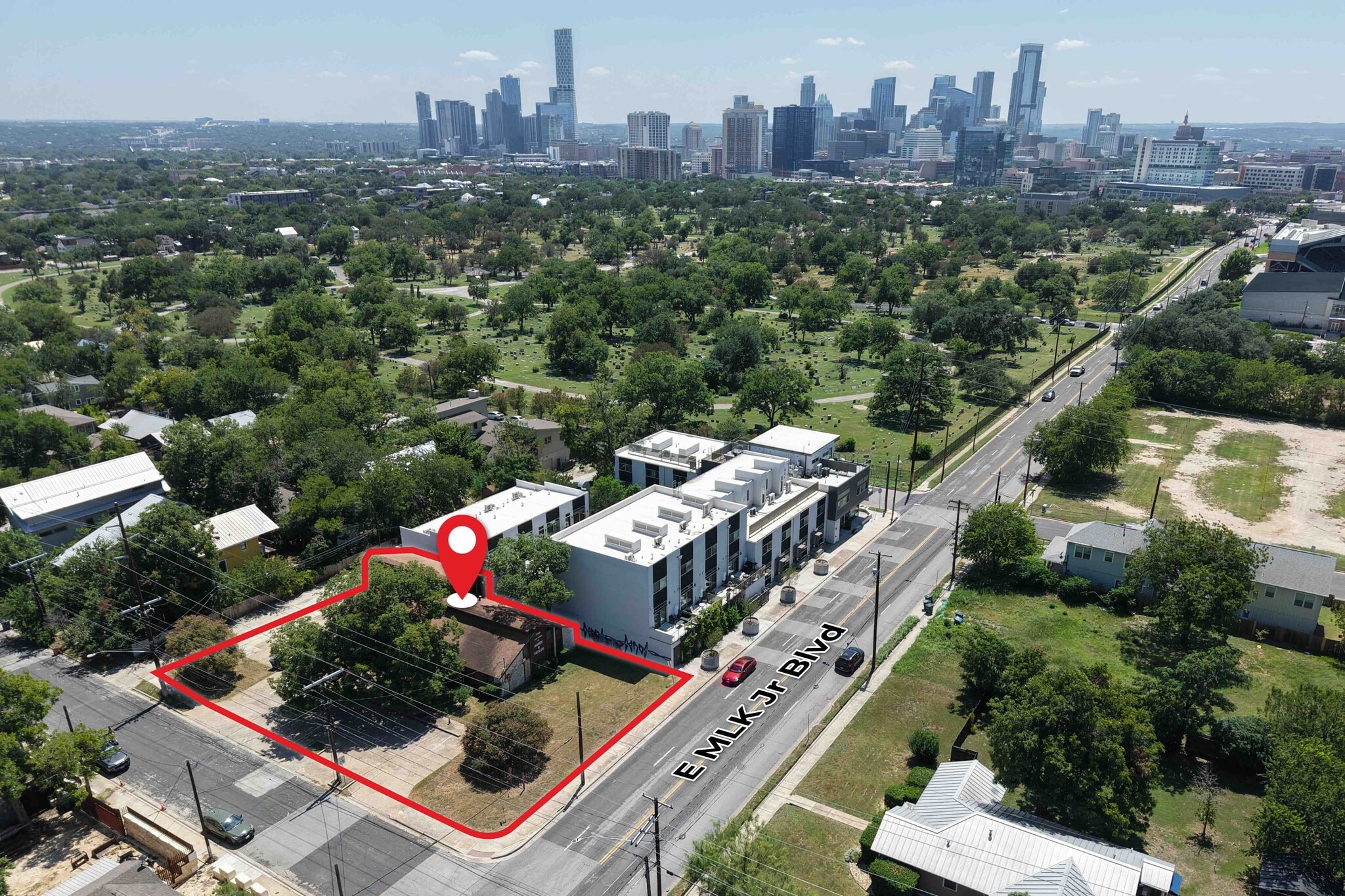 1709 E Martin Luther King Jr Blvd, Austin, TX for sale Aerial- Image 1 of 12
