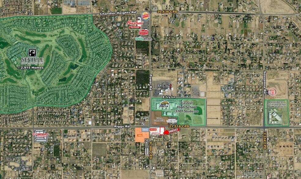 SEC Riggs Rd & Power Rd, Queen Creek, AZ à louer - Aérien - Image 2 de 3