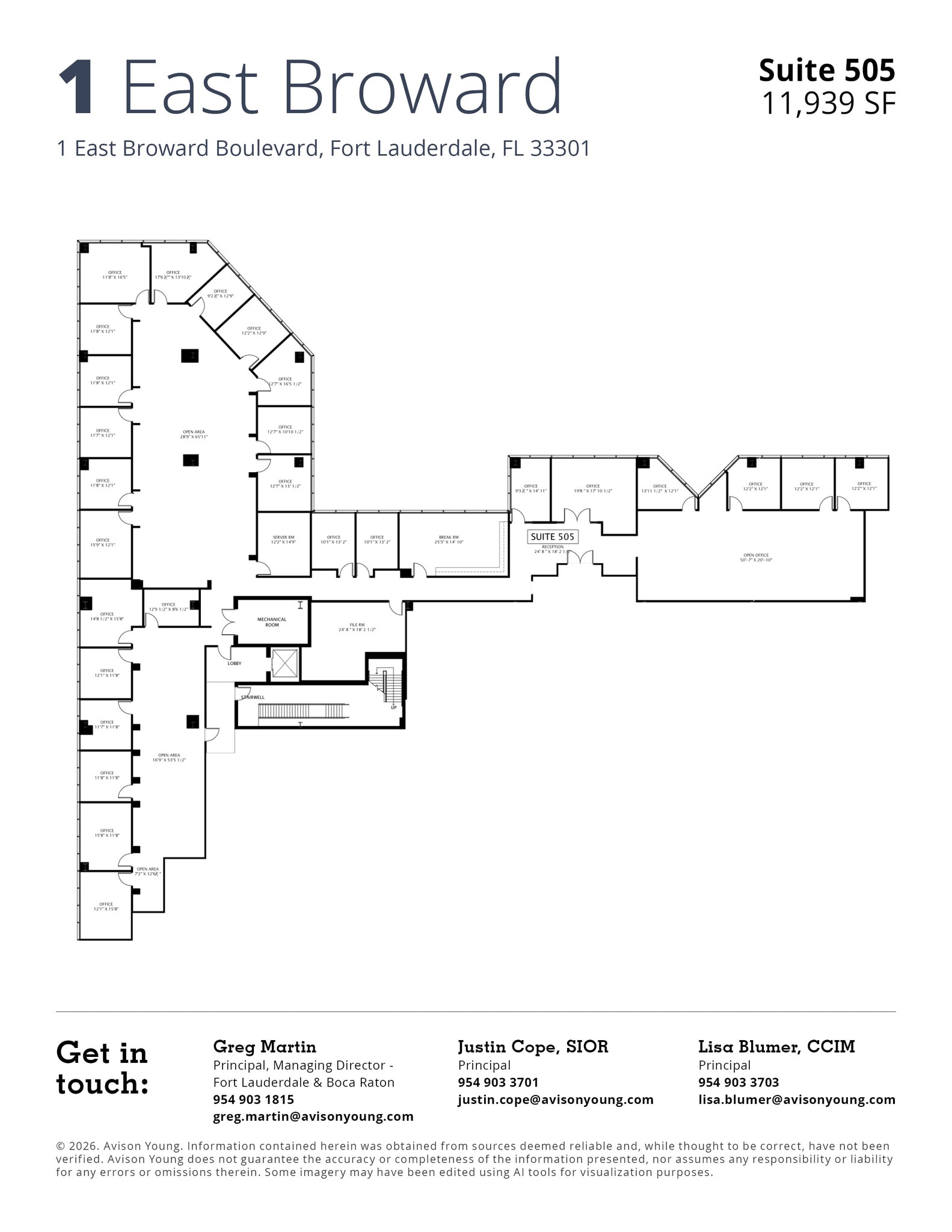 1 E Broward Blvd, Fort Lauderdale, FL for lease Floor Plan- Image 1 of 1