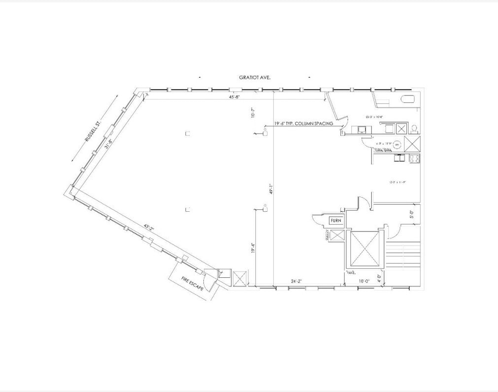 1400-1404 Gratiot Ave, Detroit, MI for sale Floor Plan- Image 1 of 1