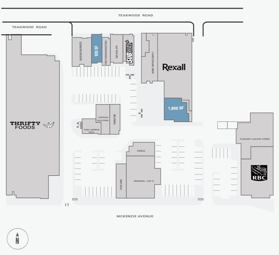 1654 McKenzie Ave, Victoria, BC à louer Plan de site- Image 1 de 2