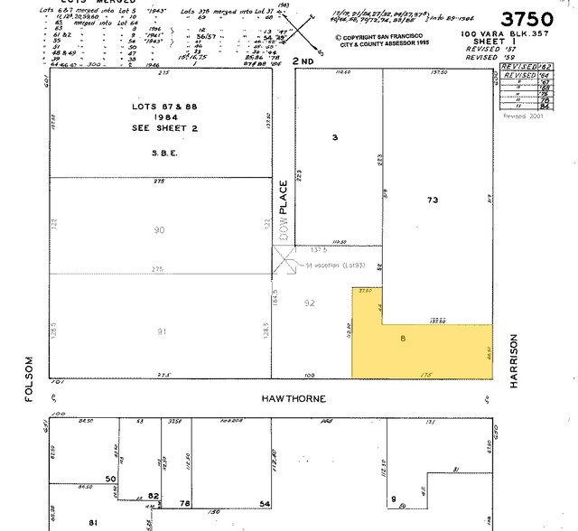 642 Harrison St, San Francisco, CA for lease - Plat Map - Image 2 of 12