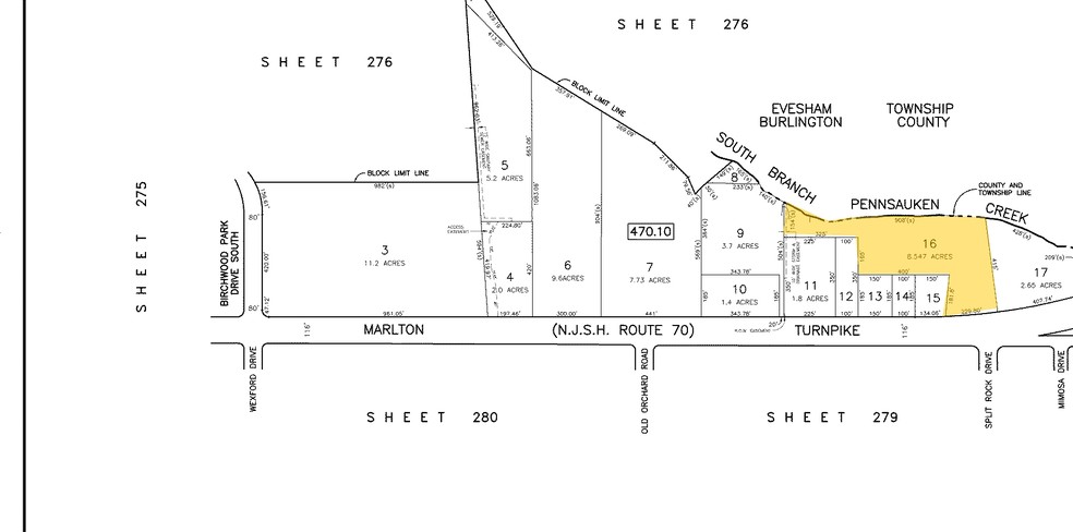 2110 E Rt 70, Cherry Hill, NJ à louer - Plan cadastral - Image 2 de 5