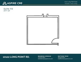 10122 Long Point Rd, Houston, TX à louer Plan d’étage- Image 1 de 1