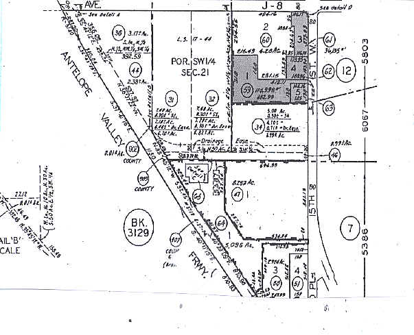 43901-43999 15th St W, Lancaster, CA for lease - Plat Map - Image 2 of 10