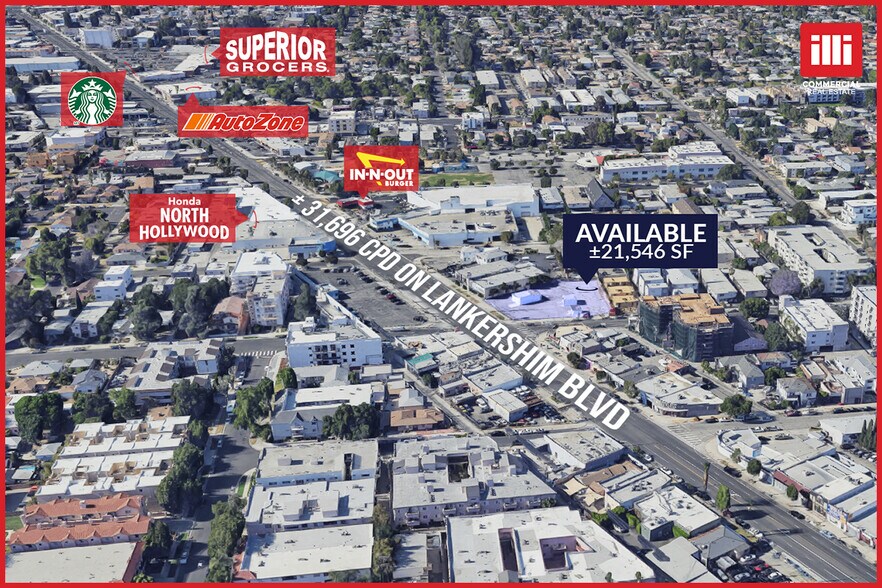 5802-5806 Lankershim Blvd, North Hollywood, CA à louer - Aérien - Image 2 de 5