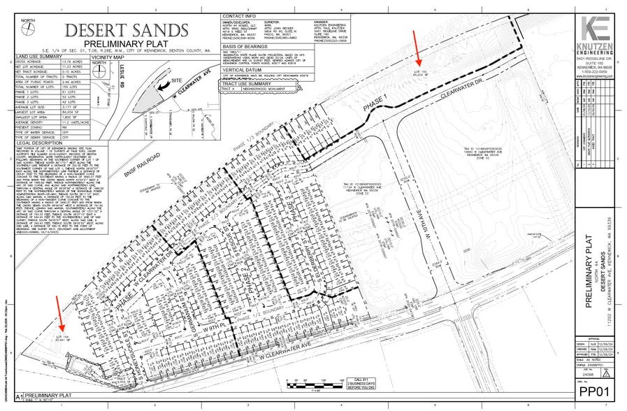 NKA W Clearwater Ave, Kennewick, WA for sale - Site Plan - Image 3 of 9