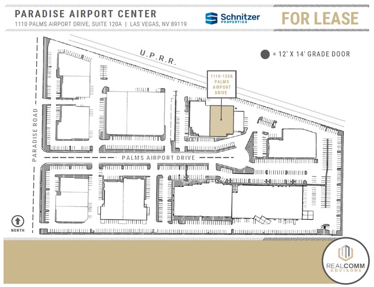 1110 Palms Airport Dr, Las Vegas, NV for lease - Site Plan - Image 2 of 4