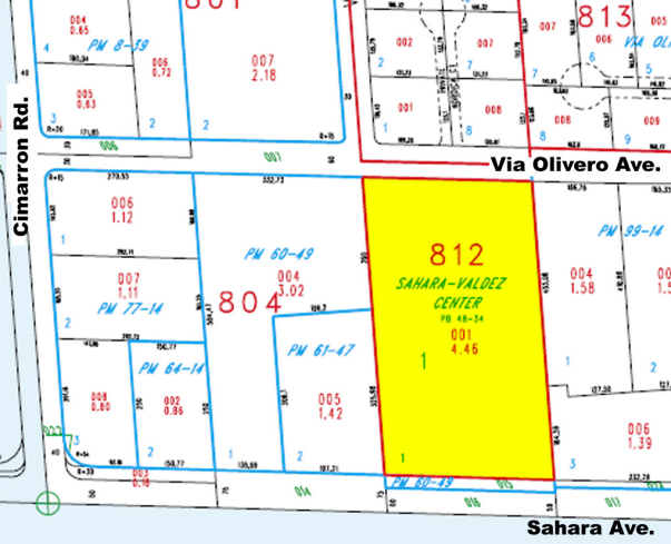 8064-8084 W Sahara Ave, Las Vegas, NV à louer - Plan cadastral - Image 3 de 30