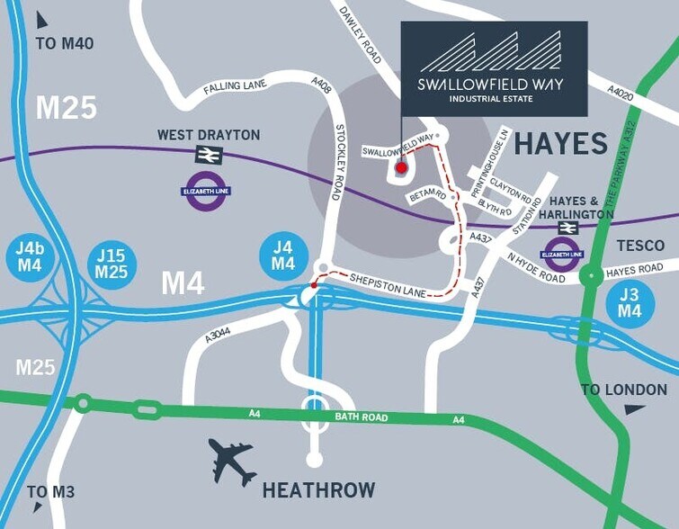 Swallowfield Way, Hayes à louer - Photo du bâtiment - Image 3 de 5