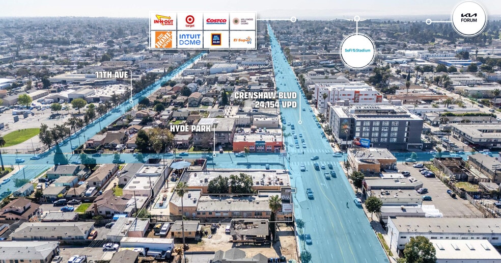 6422 Crenshaw Blvd, Los Angeles, CA for sale - Aerial - Image 3 of 10