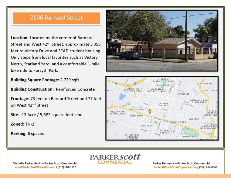 2506 Barnard St, Savannah, GA à vendre - Photo du bâtiment - Image 2 de 11