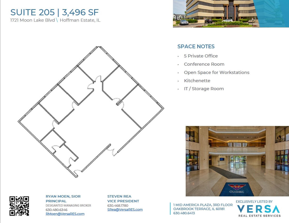 1721 Moon Lake Blvd, Hoffman Estates, IL for lease Floor Plan- Image 1 of 1