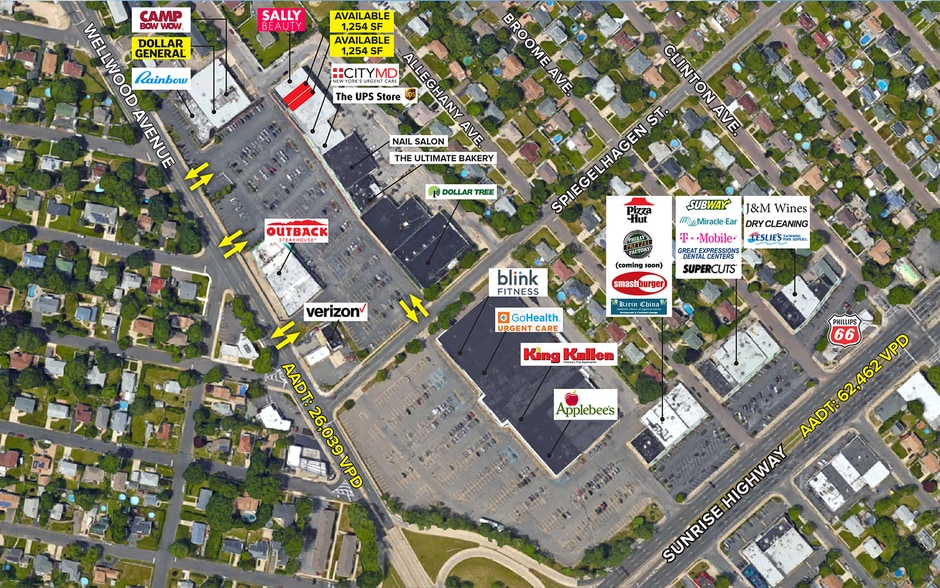 646-656 N Wellwood Ave, Lindenhurst, NY for lease - Building Photo - Image 2 of 6