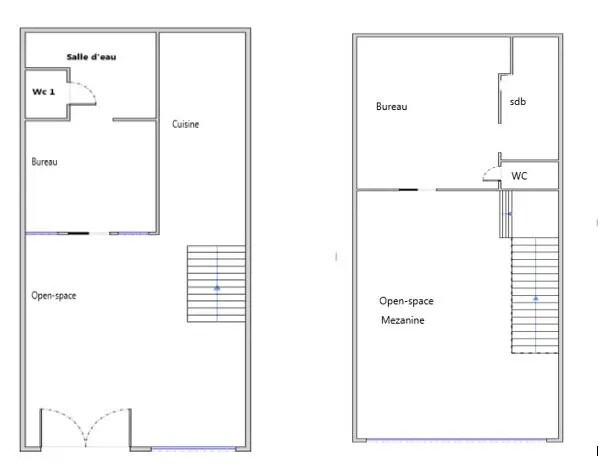 Bureau dans Lyon à vendre - Plan d’étage - Image 2 de 8