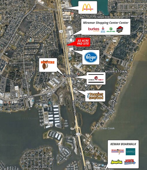 1902 Bayport Blvd, Seabrook, TX à vendre - Aérien - Image 2 de 2