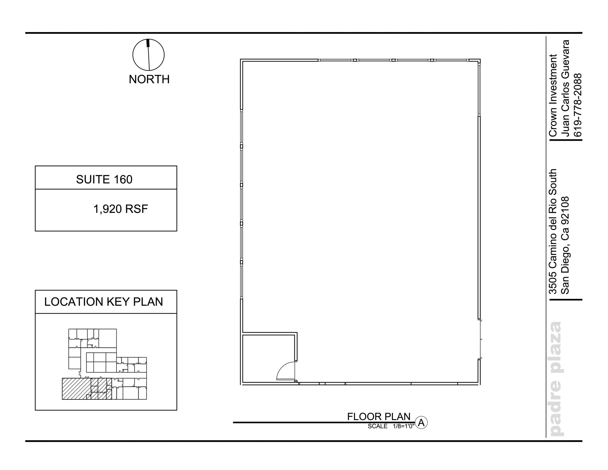 3505 Camino del Rio S, San Diego, CA à louer Plan de site- Image 1 de 1