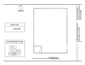 3505 Camino del Rio S, San Diego, CA à louer Plan de site- Image 1 de 1