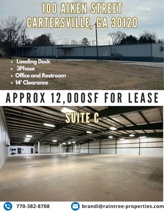 More details for 100 Aiken St, Cartersville, GA - Industrial for Lease