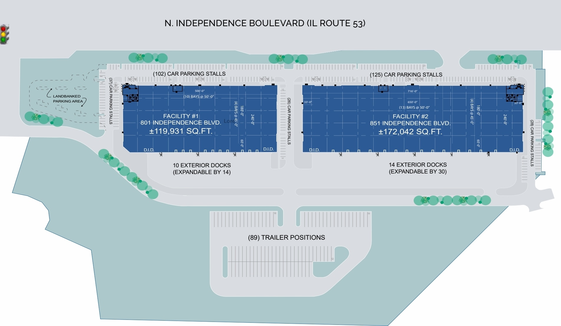 851 Independence Blvd, Romeoville, IL à louer Plan de site- Image 1 de 1