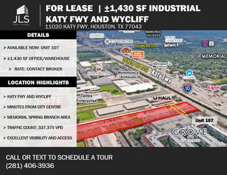 More details for 11020 Katy Fwy, Houston, TX - Office, Industrial for Lease