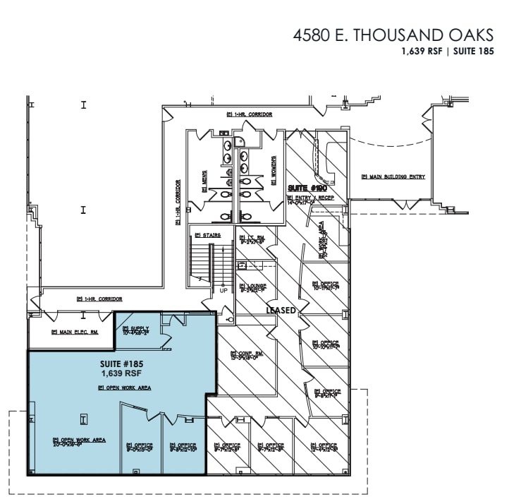 4580 E Thousand Oaks Blvd, Westlake Village, CA à louer Plan d’étage- Image 1 de 1