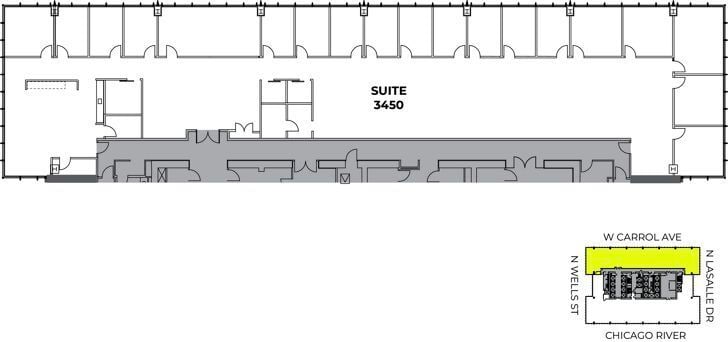 300 N LaSalle St, Chicago, IL à louer Plan d’étage- Image 1 de 4
