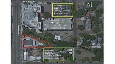 200-210 16th St N, Saint Petersburg, FL - aerial  map view