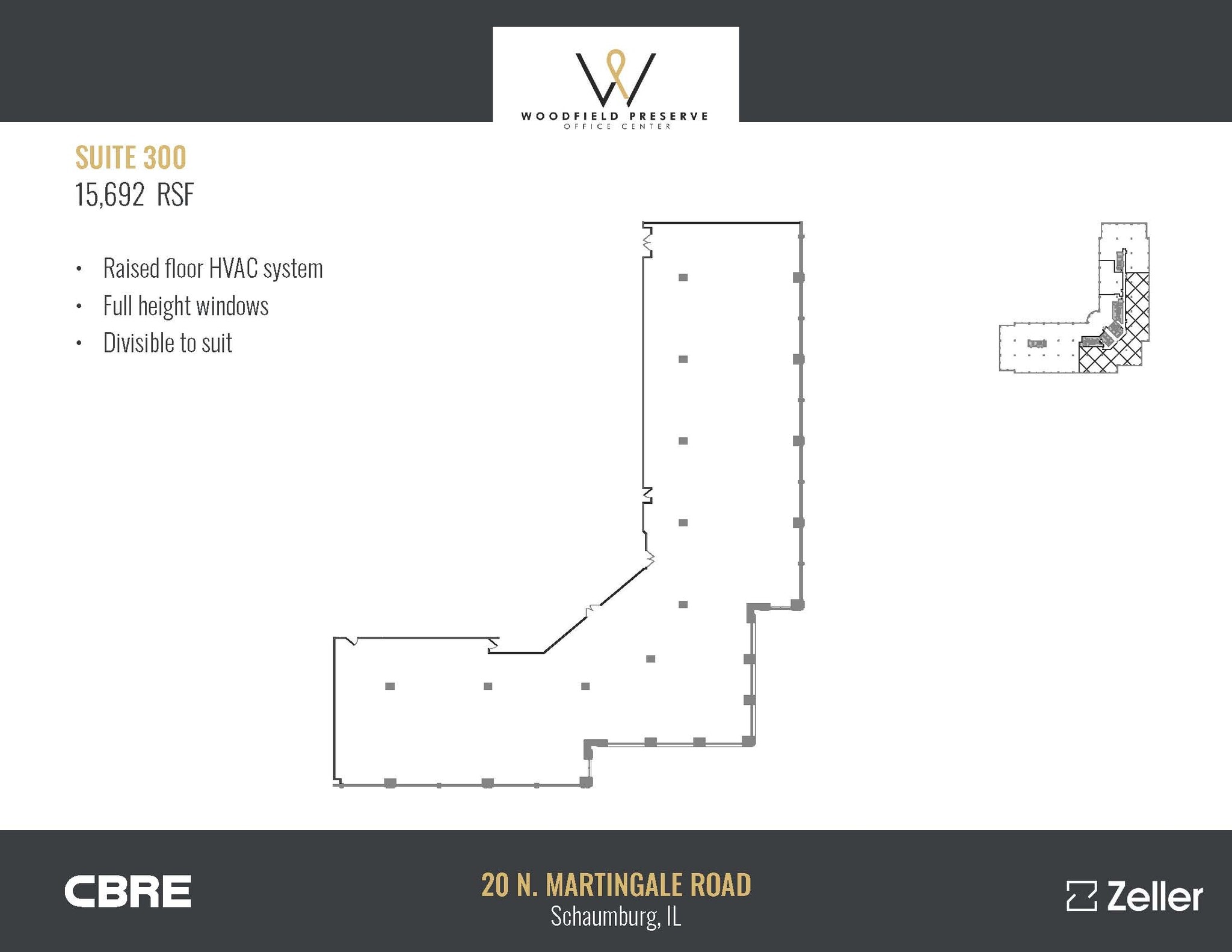 20 N Martingale Rd, Schaumburg, IL à louer Plan d’étage- Image 1 de 1