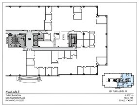 6806 Paragon Pl, Richmond, VA à louer Plan d’étage- Image 1 de 1